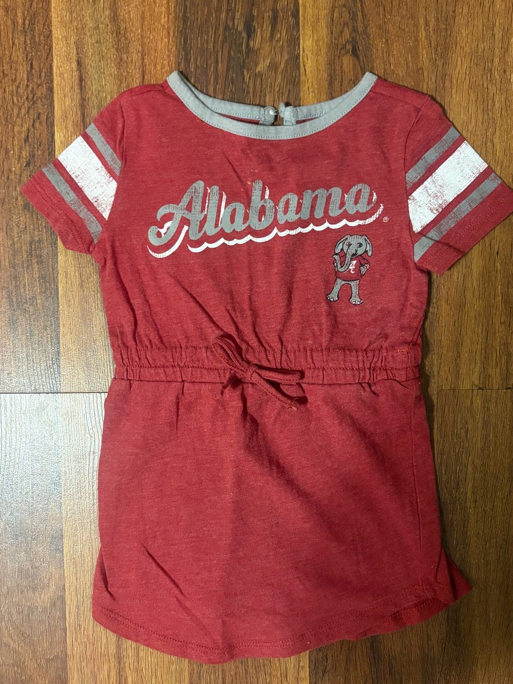 Colosseum Toddler Red and Gray Team Graphic Dress
